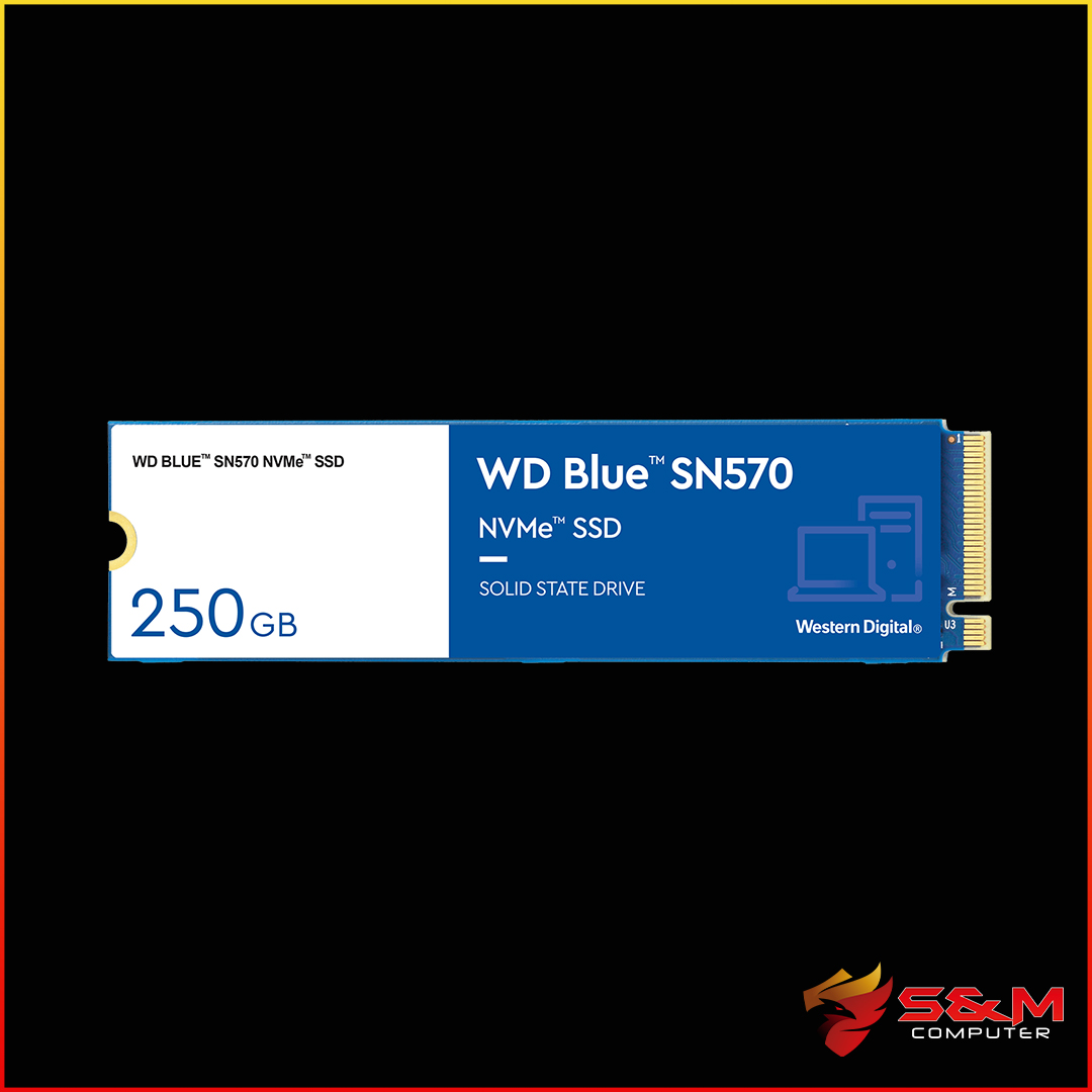 HD SSD 250GB WD BLUE SN570 M.2 NVME GEN3 3300 MB/S