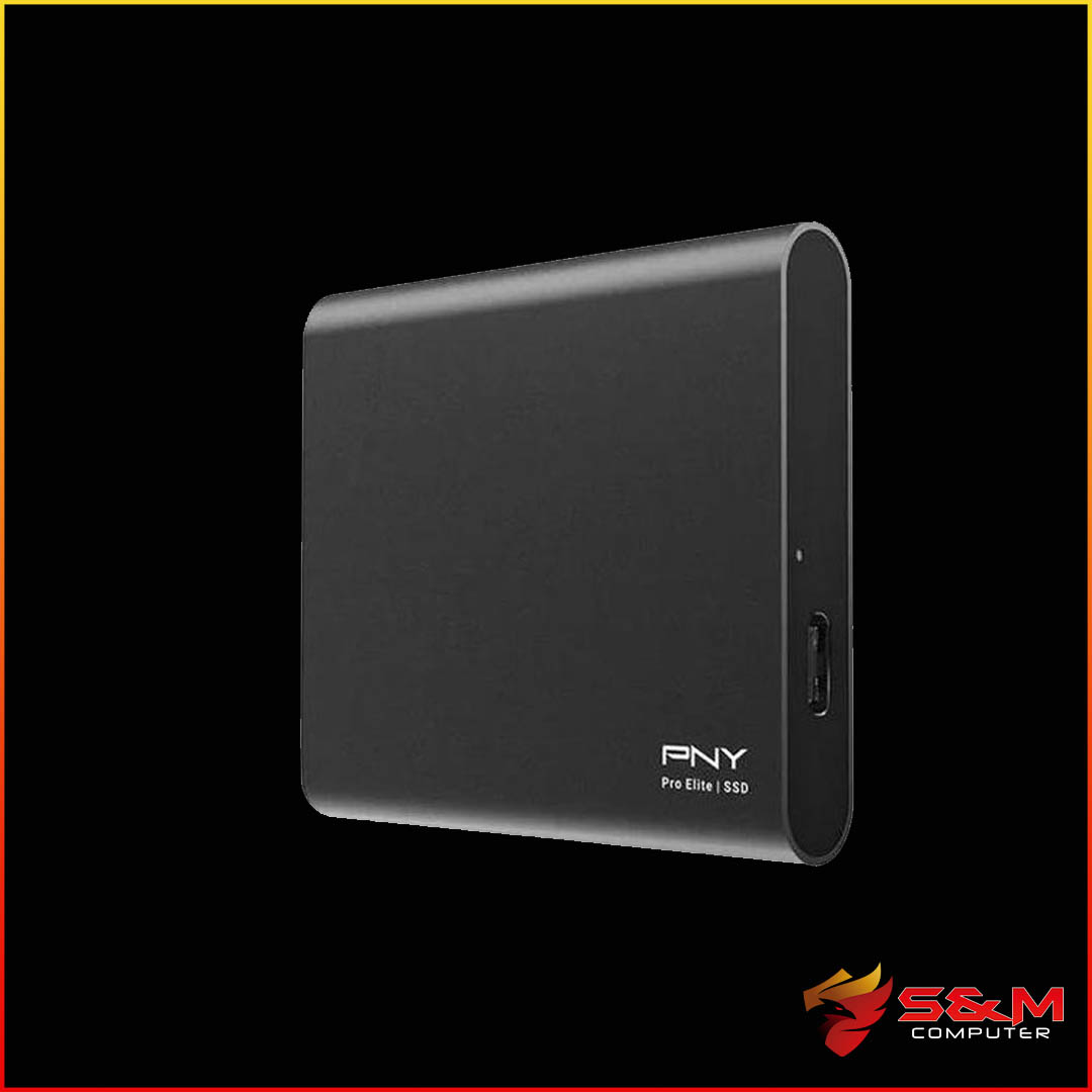 Disque SSD externe USB 3.1 PNY Pro Elite - 250Go (Noir) à prix bas
