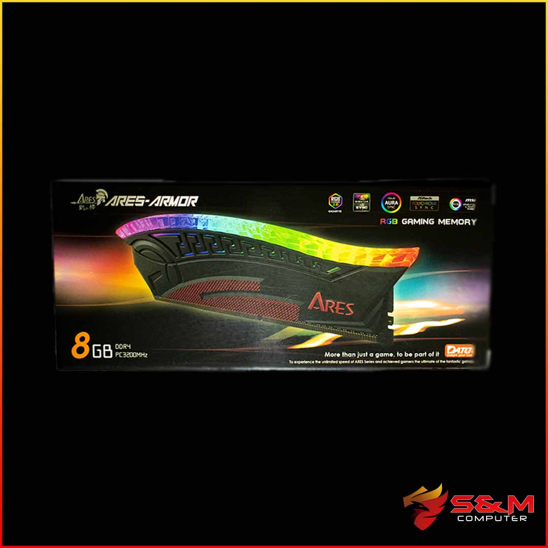 Memoria Gamer DDR4 Ares Armor DAT UDIMM RGB 3600 CL16 2x8GB - Preto -  DATOTEK - Memória RAM - Magazine Luiza