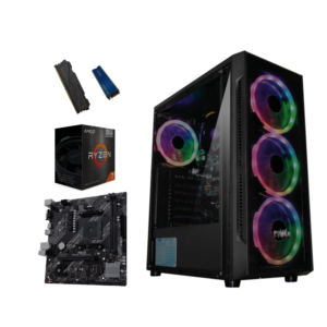 EQUIPO AMD RYZEN 7 5700G - BOARD ASUS PRIME A520M -K  - MEM  DDR4 16GB 3200 - SSD 512 HIKVISION - FUENTE 350W - CHASIS CX-18 4 FANS