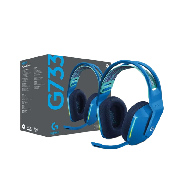 DIADEMA GAMER LOGITECH G733 INALAMBRICA AZUL - Imagen 2
