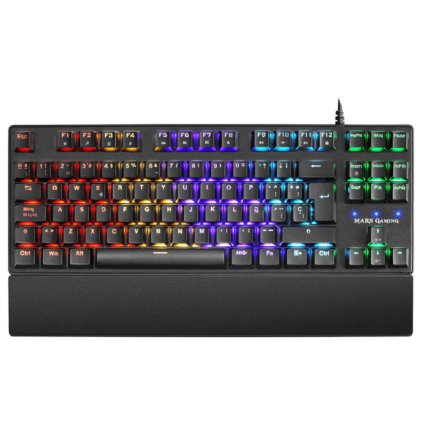 TECLADO MECANICO J&R  MKXTKL TKL SWITCH AZUL - NEGRO