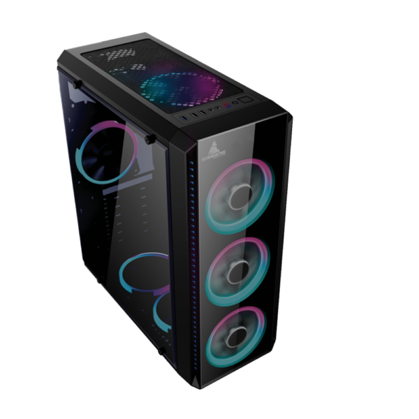 CHASIS ICEBERG CRYSTAL G9 V2 VIDRIO 4VENT A-RGB (T) - Imagen 2