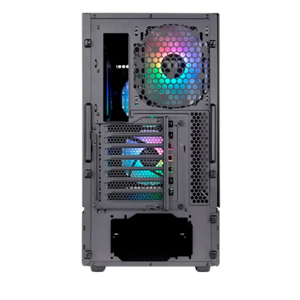 CHASIS THERMALTAKE CERES 300 TG - NEGRO - FUENTE 750W 80 PLUS BRONCE - 2 FANS ARGB - Imagen 2