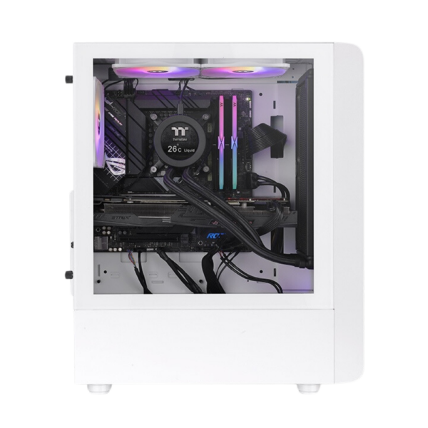 CHASIS THERMALTAKE S200 TG - BLANCO- 3 FANS ARGB - Imagen 2