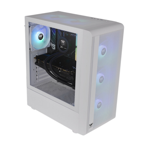 CHASIS THERMALTAKE S200 TG - BLANCO- 3 FANS ARGB