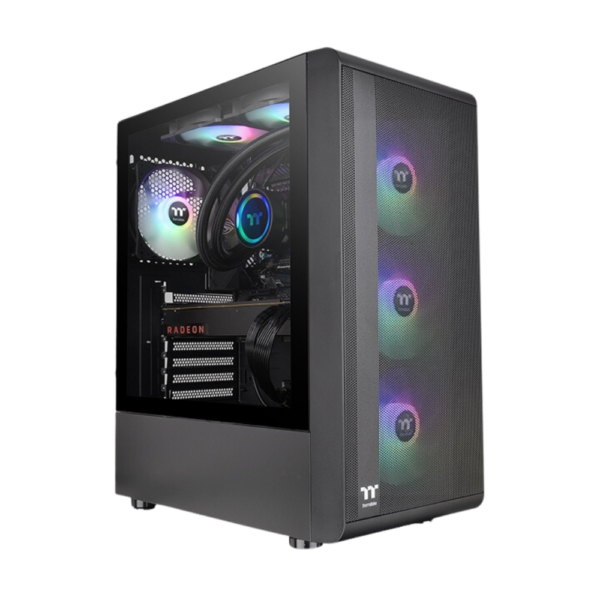 CHASIS THERMALTAKE S200 TG - NEGRO- 3 FANS ARGB