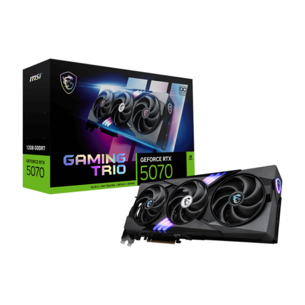 TARJETA DE VIDEO MSI RTX™ GFORCE 5070 GAMING TRIO- 12GB - 3X -GDDR7