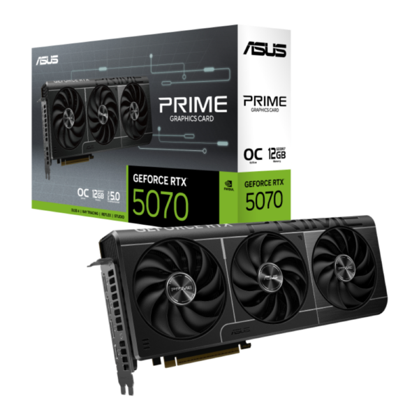 TARJETA DE VIDEO ASUS PRIME RTX™ 5070  12GB OC GDDR7 3X