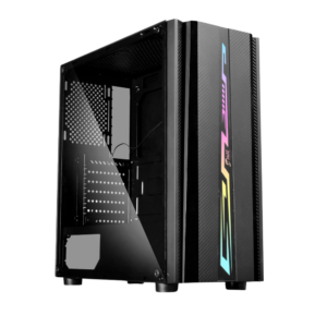 CHASIS JYR GAMER ATX  JX113 BIONIC - NEGRO - 1 FAN  (613013)