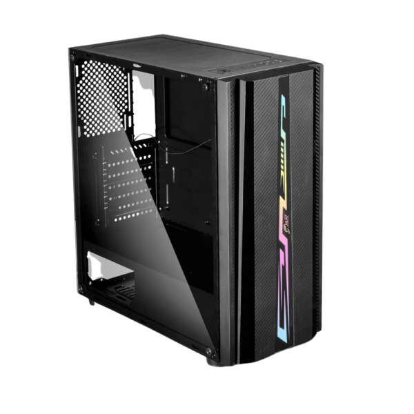 CHASIS JYR GAMER ATX  JX113 BIONIC - NEGRO - 1 FAN  (613013) - Imagen 2
