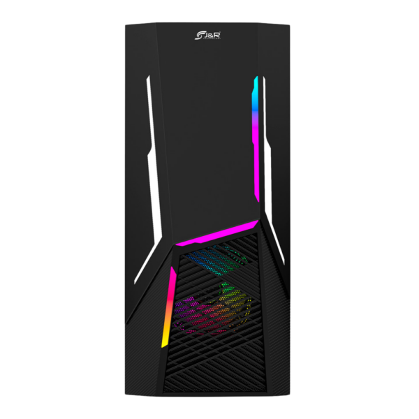 CHASIS JYR GAMER ATX  JX124 APOLO - NEGRO - 5 FAN  (613014) - Imagen 4
