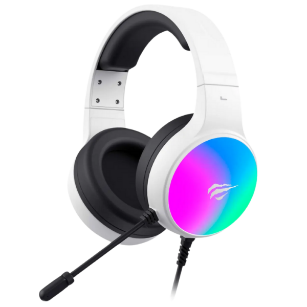 DIADEMA GAMER HAVIT H2043U - BLANCO/NEGRO - RGB - USB - Imagen 5