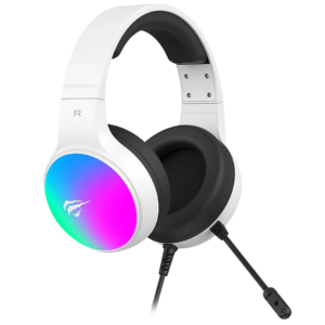 DIADEMA GAMER HAVIT H2043U - BLANCO/NEGRO - RGB - USB