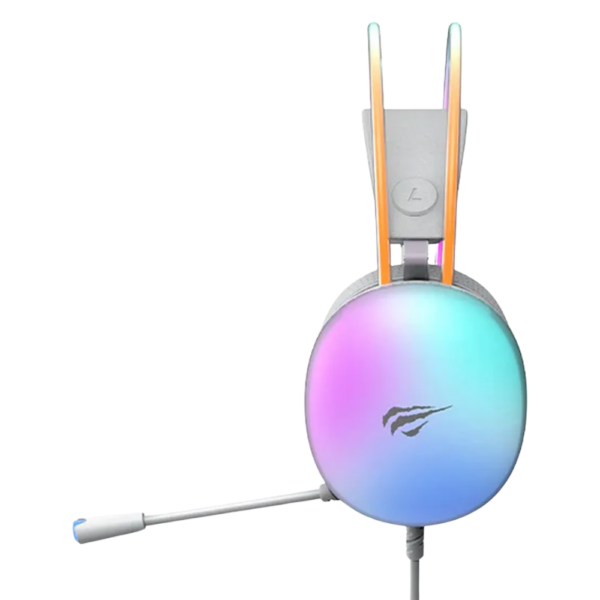 DIADEMA GAMER HAVIT H2037D - BLANCO - RGB - USB - Imagen 4