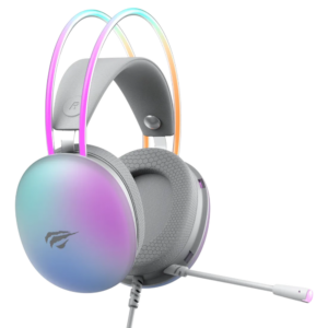 DIADEMA GAMER HAVIT H2037D - BLANCO - RGB - USB
