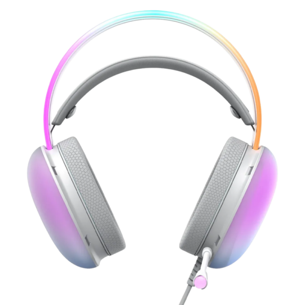 DIADEMA GAMER HAVIT H2037D - BLANCO - RGB - USB - Imagen 2