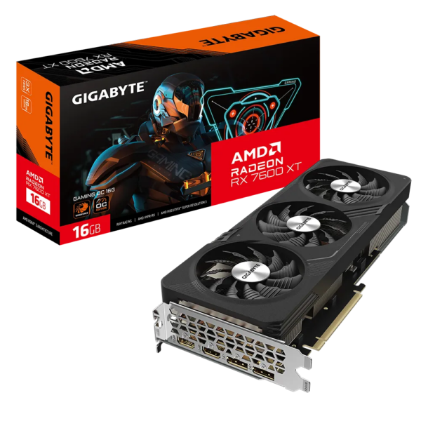 TARJETA DE VIDEO GIGABYTE  RX 7600 XT - 16 GB - GDDR6 GAMING OC