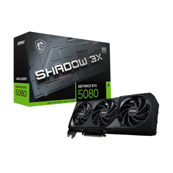 TARJETA DE VIDEO MSI RTX™ 5080 SHADOW - 16GB - 3X OC