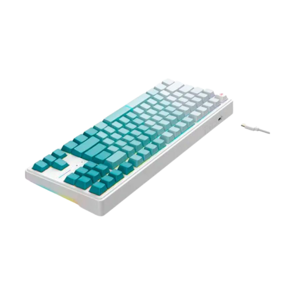 TECLADO GAMER HAVIT KB901L - MECANICO - VERDE - USB C - 80% - Imagen 2