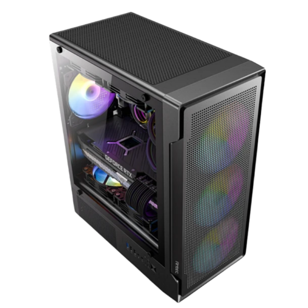 CHASIS ANTEC VX300M ARGB- VIDRIO TEMPLADO - NEGRO - 3 FANS ARGB (724002) - Imagen 2