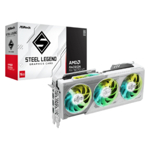 TARJETA DE VIDEO ASROCK XT 9070  STEEL LEGEND - 16 GB DDR6 - 3X