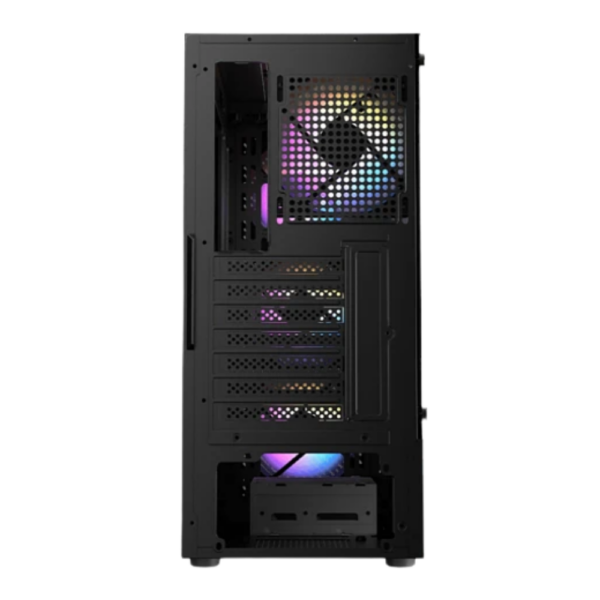 CHASIS ANTEC AX20 ELITE - VIDRIO TEMPLADO - NEGRO - 4 FANS (724003) - Imagen 2