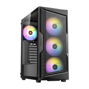 CHASIS ANTEC AX61 ELITE - VIDRIO TEMPLADO - NEGRO - 4 FANS (724004)