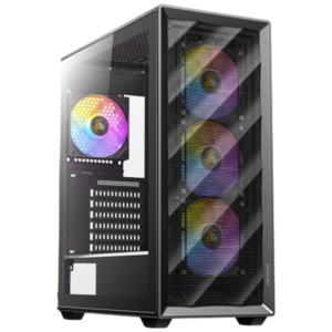 CHASIS ANTEC AX85 - VIDRIO TEMPLADO - NEGRO - 4 FANS ARGB (724005)