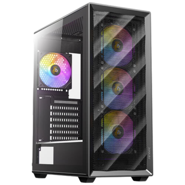 CHASIS ANTEC AX85 - VIDRIO TEMPLADO - NEGRO - 4 FANS ARGB (724005)
