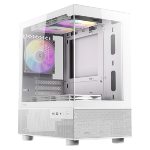CHASIS ANTEC CX200M ELITE - VIDRIO TEMPLADO - BLANCO - 3 FANS RGB (724007)