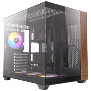 CHASIS ANTEC CX800M WOOD - VIDRIO TEMPLADO - NEGRO - 4 FANS ARGB (724008)