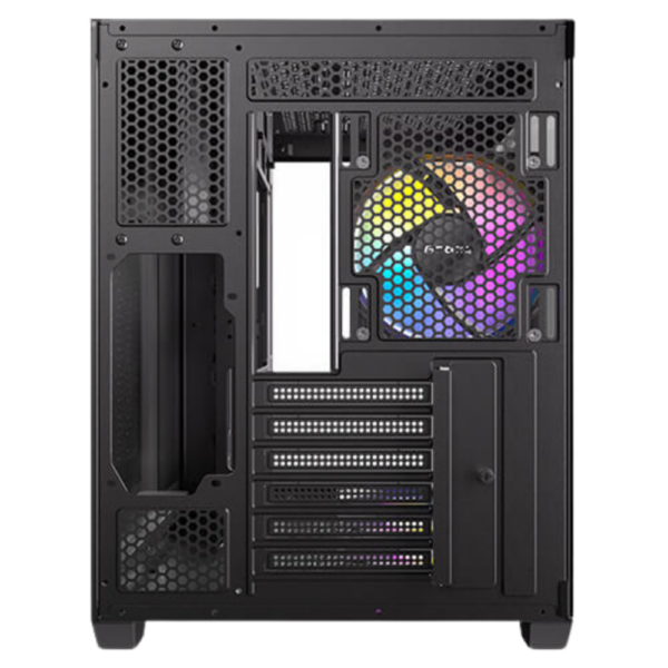 CHASIS ANTEC CX800M WOOD - VIDRIO TEMPLADO - NEGRO - 4 FANS ARGB (724008) - Imagen 5