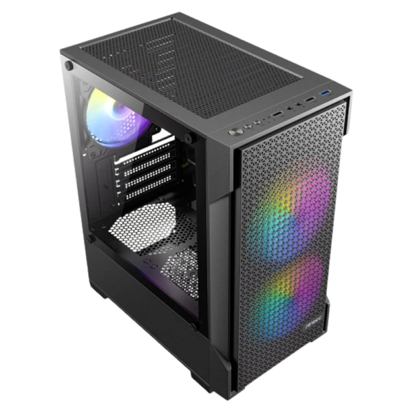 CHASIS ANTEC VX100M ARGB- VIDRIO TEMPLADO - NEGRO - 3 FANS ARGB (724001) - Imagen 2