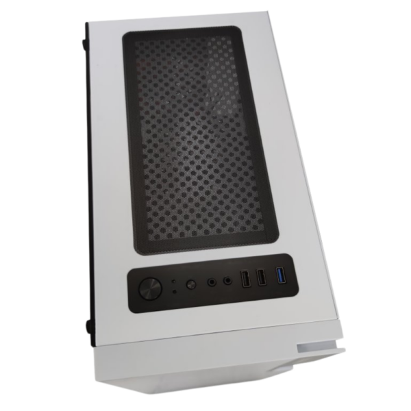 CHASIS ICEBERG GLACIUS V2 - VIDRIO TEMPLADO - BLANCO - LED ROJO (413008) - Imagen 3