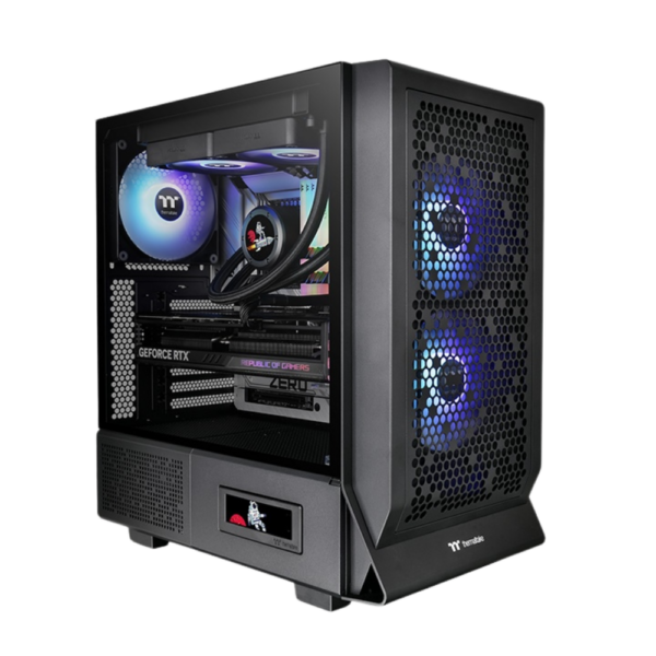 CHASIS THERMALTAKE CERES 300 TG - NEGRO - 3 FANS ARGB - Imagen 4