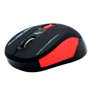 MOUSE J&R MIJR014 - INALAMBRICO - NEGRO/ROJO