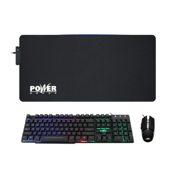 COMBO TECLADO - MOUSE - PAD MOUSE - POWER GROUP GC-801