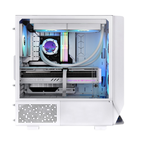 CHASIS THERMALTAKE CERES 300 TG - BLANCO - 3 FANS ARGB - Imagen 2
