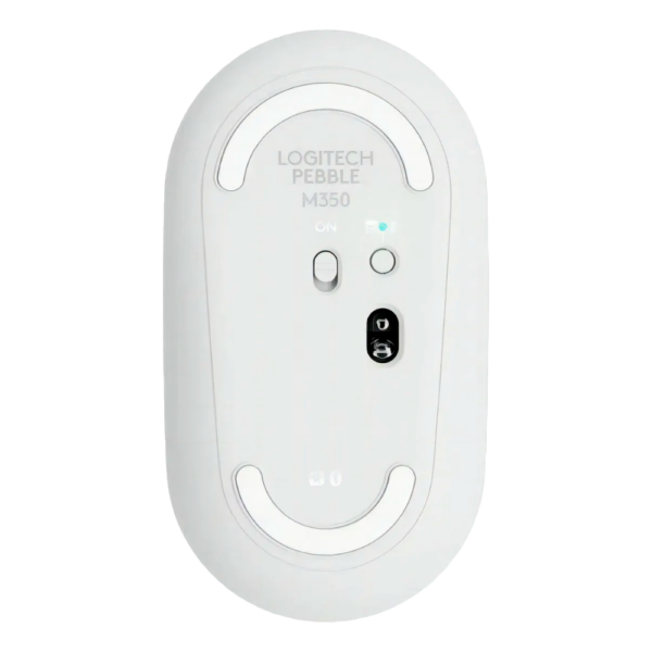 MOUSE LOGITECH PEBBLE M350 - INALAMBRICO - BLUETOOTH - SILENCIOSO - BLANCO - Imagen 2