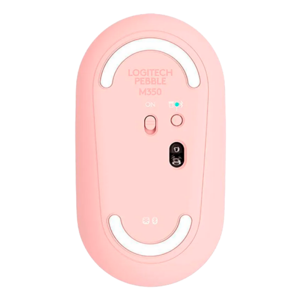 MOUSE LOGITECH PEBBLE M350 - INALAMBRICO - BLUETOOTH - SILENCIOSO - ROSA - Imagen 2