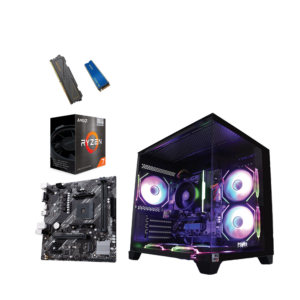 EQUIPO AMD RYZEN 7 5700G - BOARD ASUS PRIME A520M-K - DDR4 16GB 3200MHz RGB - SSD M.2 512GB PCIE - CHASIS ATX W27 5 FANS