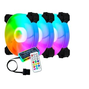 KIT X 3 VENTILADORES EYC+ CONTROLADORA 110132 RGB
