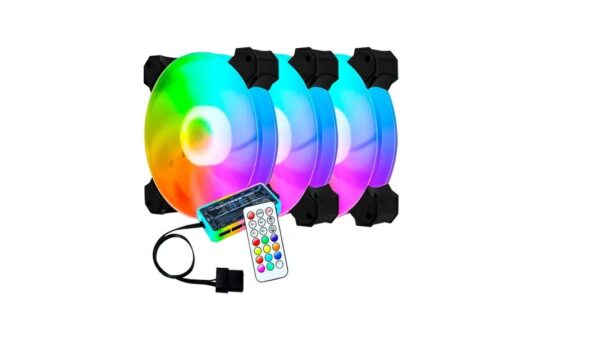 KIT X 3 VENTILADORES EYC+ CONTROLADORA 110132 RGB
