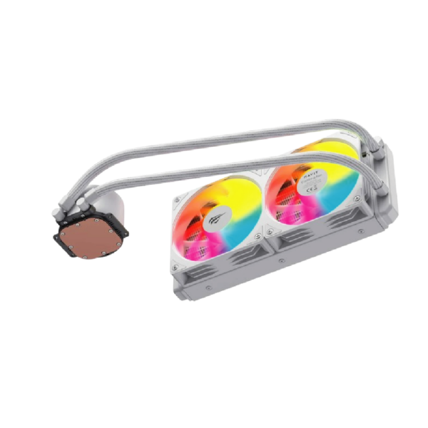 REFRIGERACION LIQUIDA HAVIT 240 F2001 RGB BLANCA - Imagen 2
