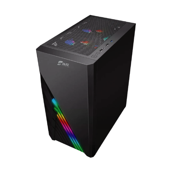 CHASIS JYR GAMER ATX  JX116 ONYX- NEGRO - 3 FAN  (613016) - Imagen 2