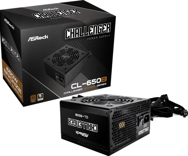 FUENTE ASROCK CHALLENGER 650W 80 PLUS BRONCE CL-650B