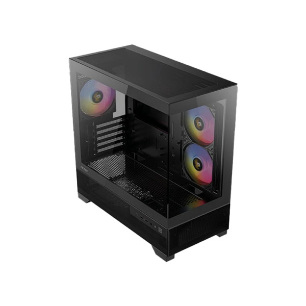 CHASIS ANTEC CX500 - VIDRIO TEMPLADO - NEGRO - 3 FANS ARGB (724012) - Imagen 2