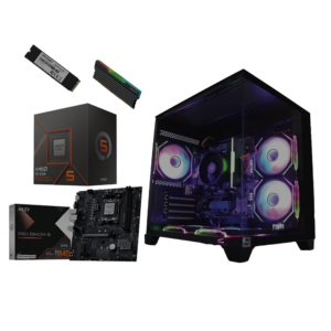 EQUIPO AMD RYZEN 5 8500G - BOARD MSI  PRO B840M-B- DDR5 16GB 6000MHz RGB - SSD M.2 512GB - CHASIS W27 - 5 FANS