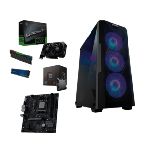 EQUIPO AMD RYZEN 7 8700F - BOARD MSI  PRO B840M-B- DDR5 16GB 6000MHz RGB- SSD M.2 512GB - T.V RTX 5060 8GB - FUENTE P-G 600W 80 PLUS BRONCE -CHASIS L47 - 4 FANS